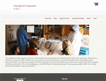 Tablet Screenshot of homebirthcesarean.org